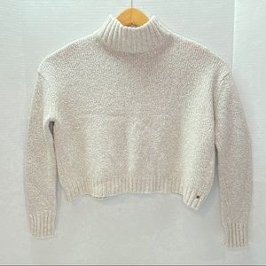 American Eagle MockNeck Crop Sweater